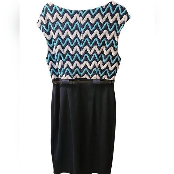 Connected Apparel Belted Office Dress Size 12 - Picture 2 of 6